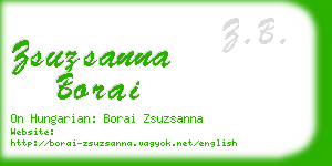 zsuzsanna borai business card